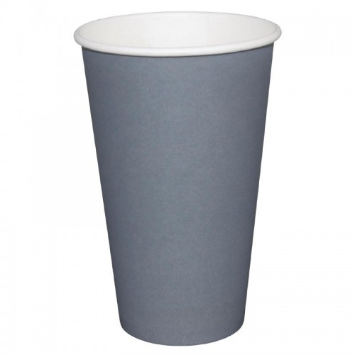 Fiesta Takeaway Coffee Cups Single Wall Charcoal 8oz x1000