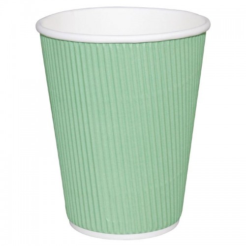 Fiesta Takeaway Coffee Cups Ripple Wall Turquoise 8oz x500