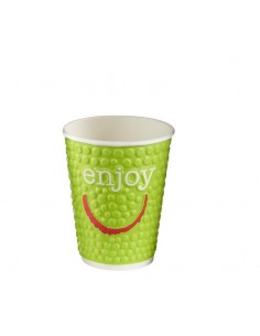 Huhtamaki Enjoy Double Wall Disposable Hot Cups 8/9oz