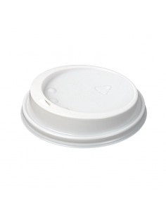 Huhtamaki Hot Cup Lid to fit 12 / 16oz White