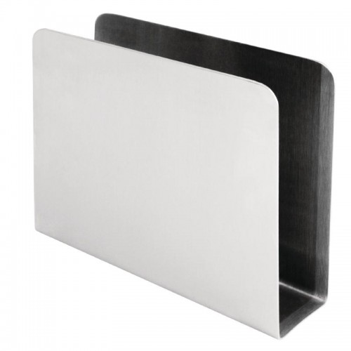 Stainless Steel Tableware Tissue Stand Elegant Design Steel Napkin Holder Square Napkin Stand MGE 19 x 19 cm 