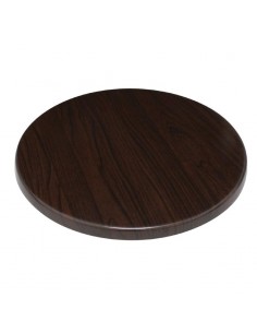 Bolero Round Table Top Dark Brown 800mm