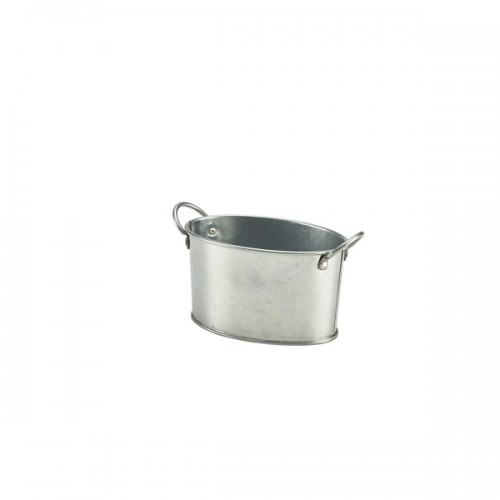 Galvanised Steel Serving Bucket 12.5 x 8.5 x 6.5cm