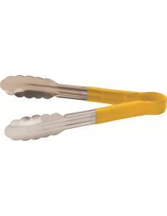 UTOPIA -Stainless Steel Serving Tongs 9.5" (24cm) Yellow