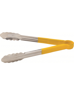 UTOPIA -Stainless Steel Serving Tongs 12" (30cm) Yellow