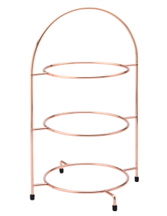 UTOPIA -Copper 3 Tier Plate Stand 17" (43cm) - to hold 3 x 25cm Plates