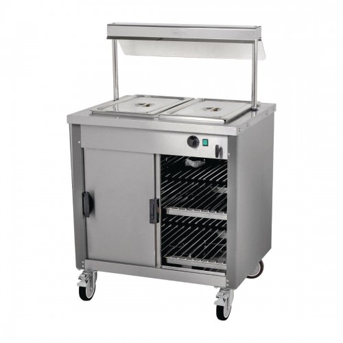 Moffat Mobile Hot Cupboard with Dry Heat Bain Marie 2FBM