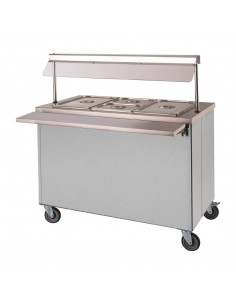 Moffat Mobile Hot Cupboard with Dry Heat Bain Marie 3FBM