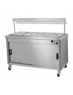 Moffat Mobile Hot Cupboard with Dry Heat Bain Marie 4FBM