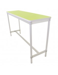 GoPak Enviro Indoor High Table Bright GreenAluminium Frame. Bright Green Top. 1010(H) x 500(W) x 1800(D)mm