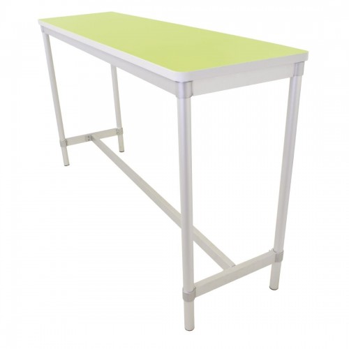 GoPak Enviro Indoor High Table Bright GreenAluminium Frame. Bright Green Top. 1010(H) x 500(W) x 1800(D)mm