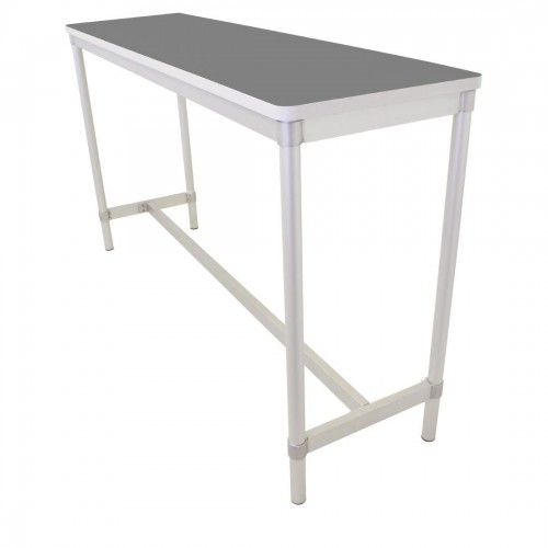 GoPak Enviro Indoor High Table Storm GreyAluminium Frame. Storm Grey Top. 1010(H) x 500(W) x 1800(D)mm