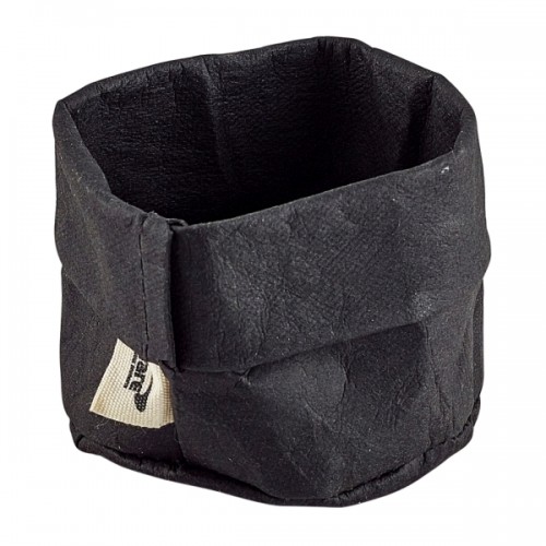 Black Washable Paper Bag 7 Dia x 6cm (H)