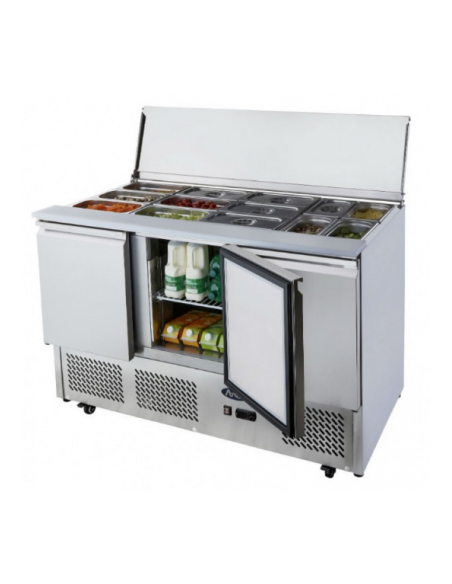 Atosa Ice-A-Cool Sliding Lid Saladette 3 Door