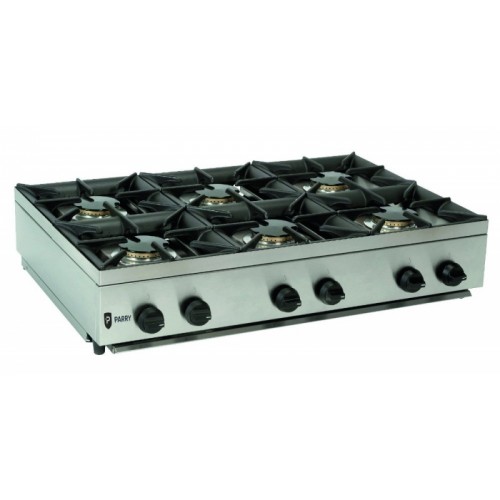 Parry AG6HN Natural Gas 6 Burner Hob