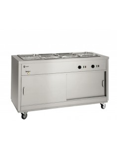 Parry HOT12BM 1200mm Wide Hot Cupboard With Bain Marie Top