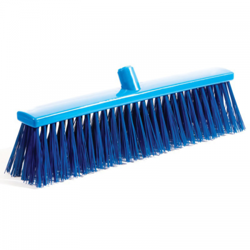 Professional Hygiene Broom Head Stiff Blue 50cm