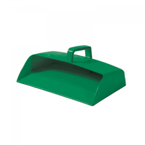 Dustpan Enclosed Green Plastic