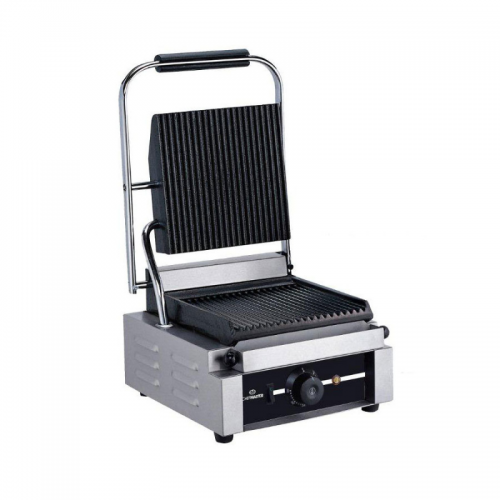 Single Contact Grill Small, Ribbed Top & Bottom