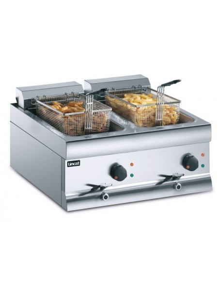 Lincat Silverlink 600 DF66 2 x 9 Ltr Twin Tank Electric Fryer With 2 Baskets