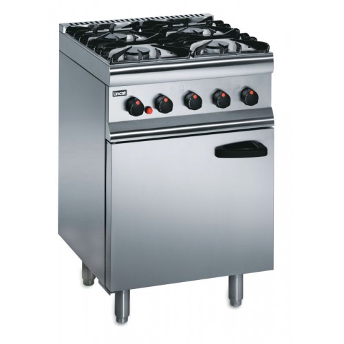 Lincat Silverlink 600 SLR6N 4 Burner Natural Gas Range Legs At Rear