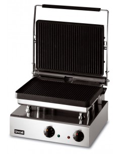 Lincat Lynx 400 GG1P Heavy Duty Panini Grill Ribbed Upper And Lower Plates - GJ693