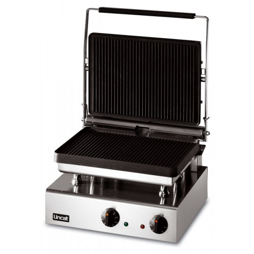 Lincat Lynx 400 GG1P Heavy Duty Panini Grill Ribbed Upper And Lower Plates - GJ693