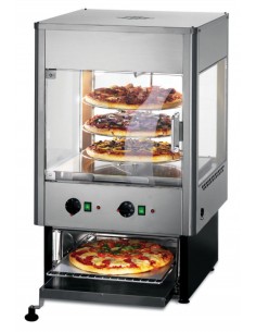 Lincat Seal UMO50D Upright Heated Merchandiser With Rotating Rack And Built-In Oven