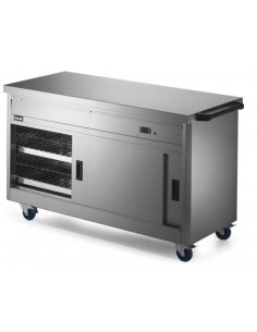 Lincat Panther P6P4 1530mm Wide Mobile Hot Cupboard With Plain Top