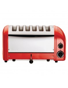 Dualit 6 Slice Vario Toaster Red