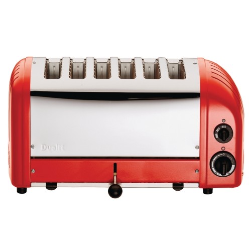 Dualit 6 Slice Vario Toaster Red