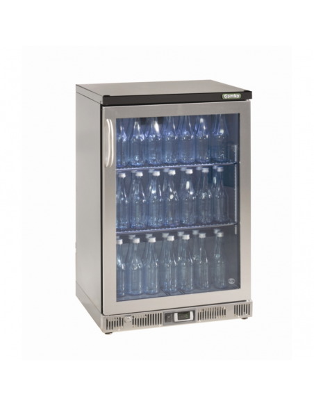Gamko Bottle Cooler - Single Hinged Door 150 Ltr Stainless Steel