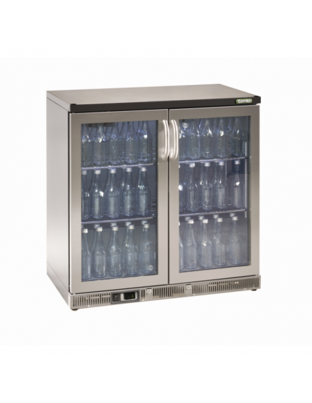 Gamko Bottle Cooler - Double Hinged Door 250 Ltr Stainless Steel