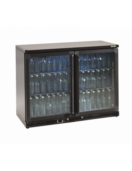 Gamko Bottle Cooler - Double Hinged Door 275 Ltr Black