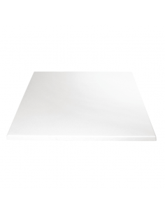 Bolero Square Table Top White 600mm