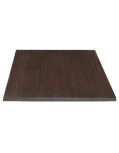 Bolero Square Table Top Dark Brown 600mm