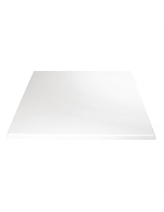 Bolero Square Table Top White 700mm