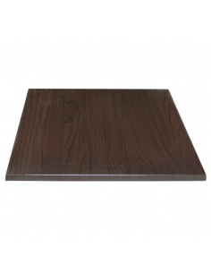 Bolero Square Table Top Dark Brown 700mm