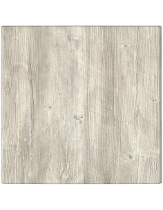 Werzalit Square Table Top Ponderosa White 600mm