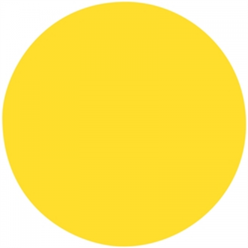 Werzalit Round Table Top Canola Yellow 600mm