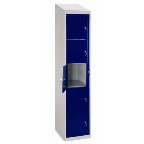 Garment 5 Door Dispensing Locker with Sloping Top