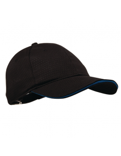 Colour by Chef Works Cool Vent Baseball Cap Black with Blue