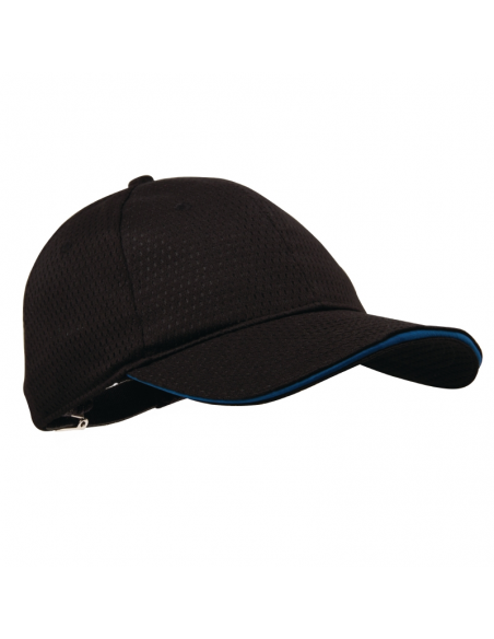 Colour by Chef Works Cool Vent Baseball Cap Black with Blue