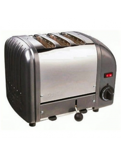 Dualit 3 Slice Vario Toaster Metallic Charcoal