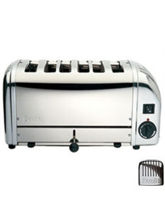 Dualit Bun Toaster 6 Bun Metallic Silver