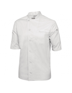 Chef Works Valais Chef Coat White with Grey L