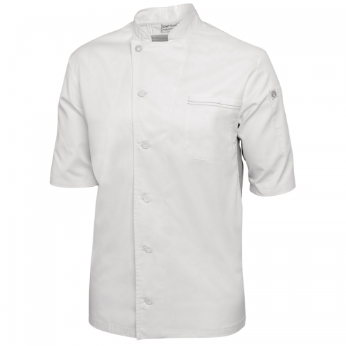 Chef Works Valais Chef Coat White with Grey L