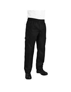 Chef Works Slim Fit Cargo Trousers Black L