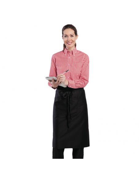 Uniform Works Ladies Gingham Shirt Red L