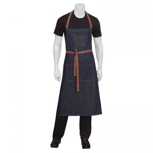 Chef Works Memphis Bib Apron Indigo